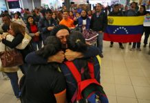 Venezolanos refugiados