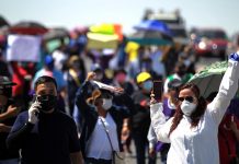 protesta de trabajadores