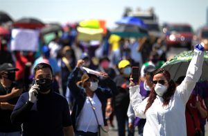 protesta de trabajadores