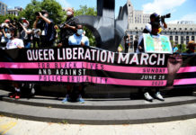 Marcha de Liberación Queer por las Vidas Negras en Nueva York finalizó con disturbios Marcha Liberación Queer