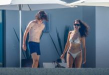 Captan romance de Eiza González y Timothée Chalamet en Los Cabos La actriz mexicana Eiza González y el actor francoestadounidense Timothée Chalamet.