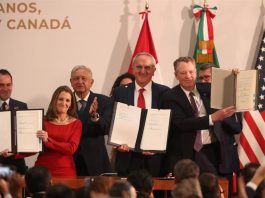 México avanza contrarreloj a un mes de que entre en vigor el T-MEC firma de la nueva versión del acuerdo comercial T-MEC