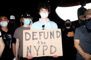 manifestante de Nueva York