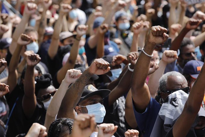 protestas de Black Lives Matter siguen en Nueva York.