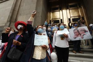 protesta contra el aborto
