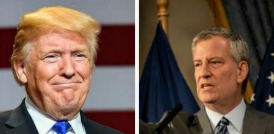 DE BLASIO Y TRUMP