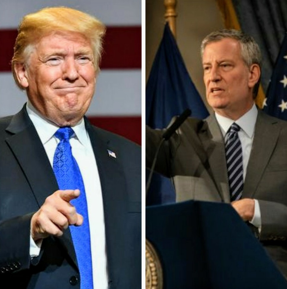 DE BLASIO Y TRUMP