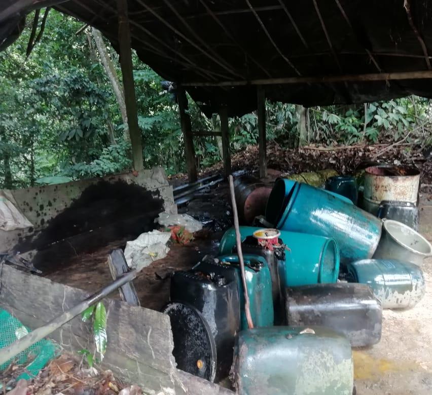 Honduras localiza cultivos de hoja de coca y laboratorio para procesar drogas.