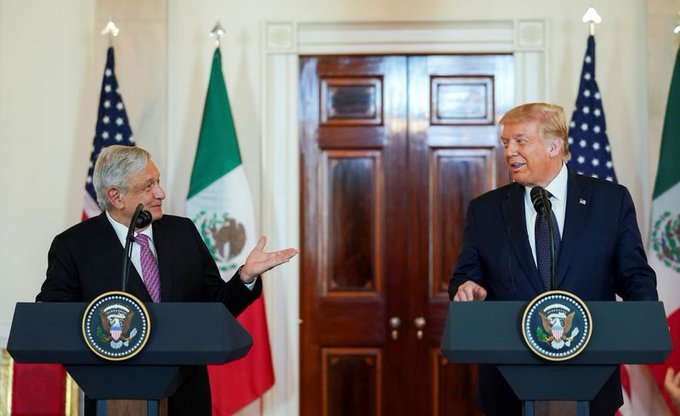 Andr&eacute;s Manuel L&oacute;pez Obrador y Donald Trump.