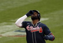 5-3. Ozuna luce bate de poder y encamina la victoria de los Bravos Marcell Ozuna