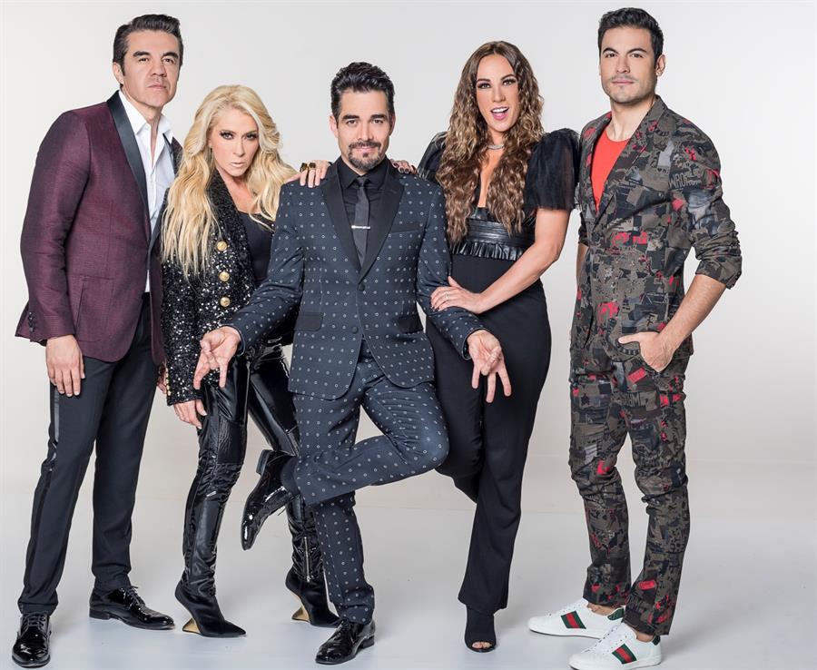Omar Chaparro, Yuri, Carlos Rivera, Consuelo Duval y Adri&aacute;n Uribe.