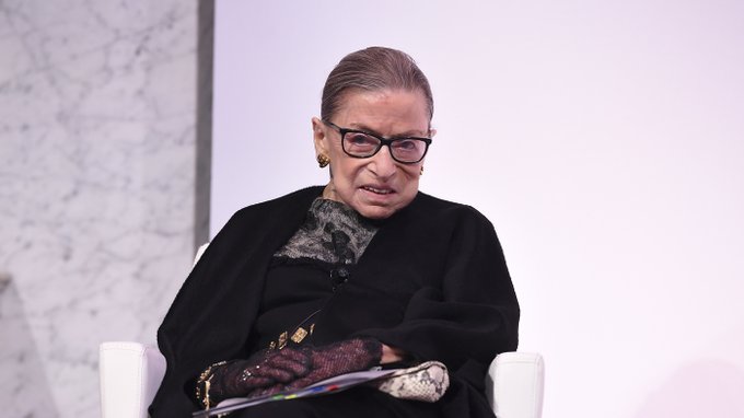 Ruth Bader Ginsburg.