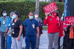 Enfermeras protestan