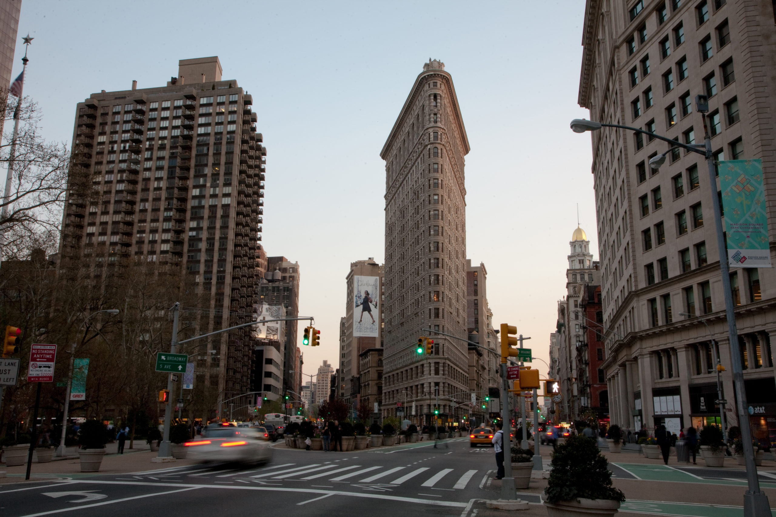 The Flatiron Building.