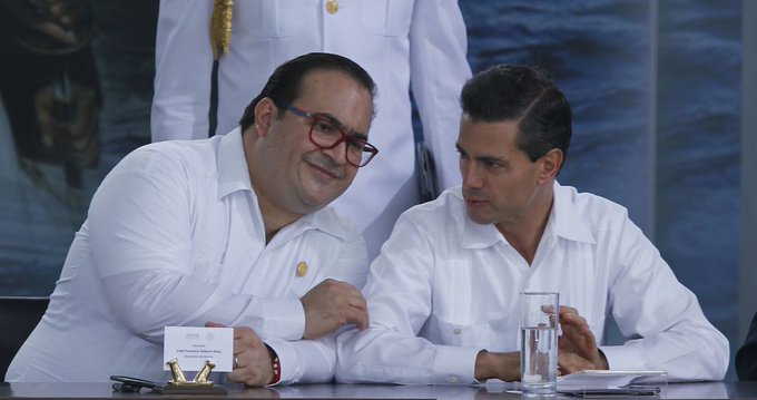 Javier Duarte y el expresidente Enrique Pe&ntilde;a Nieto.
