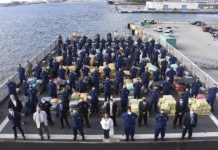 La Guardia Costera estadounidense descargó este jueves miles de kilogramos de marihuana y cocaína en Port Everglades (2)