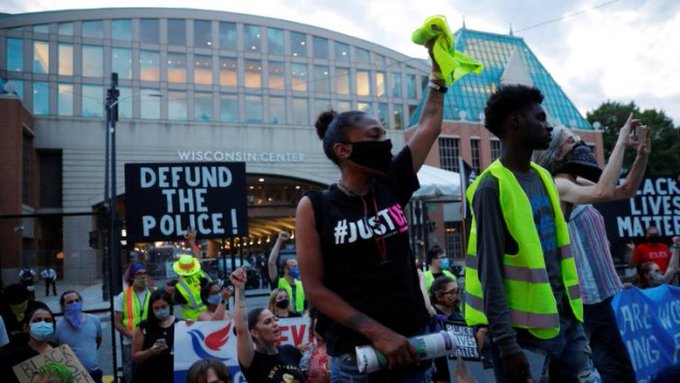 Protestas en Wisconsin.