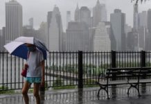 Tormenta Isaías llega con vientos y lluvias a Pensilvania y Nueva York Tormenta Isaías en Nueva York.