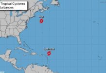 Tormentas Josephine y Kyle.