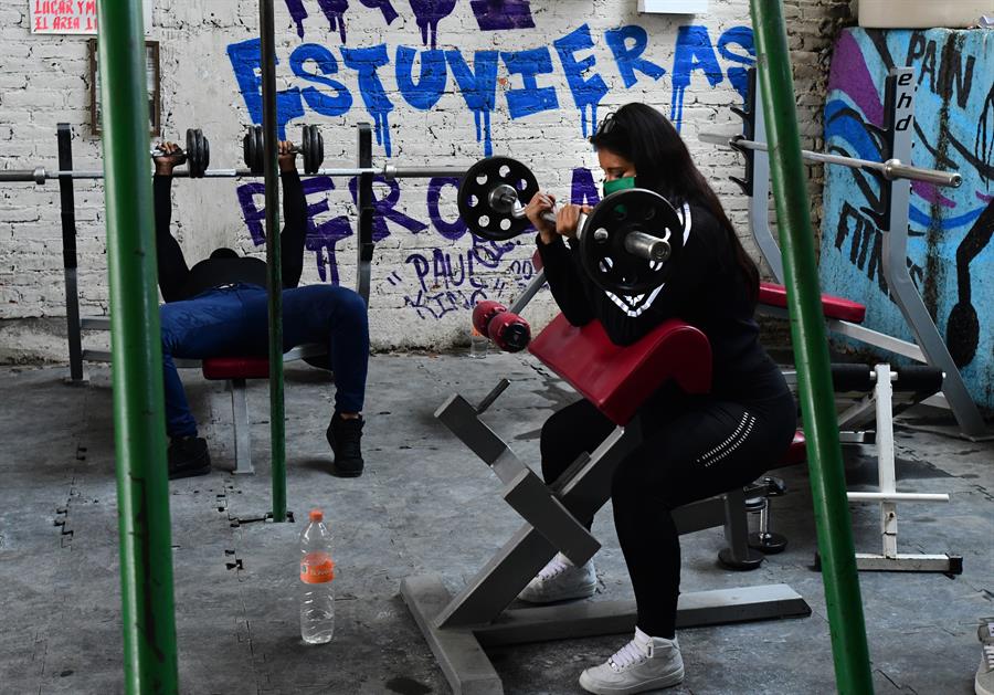 Gimnasio callejero en M&eacute;xico.
