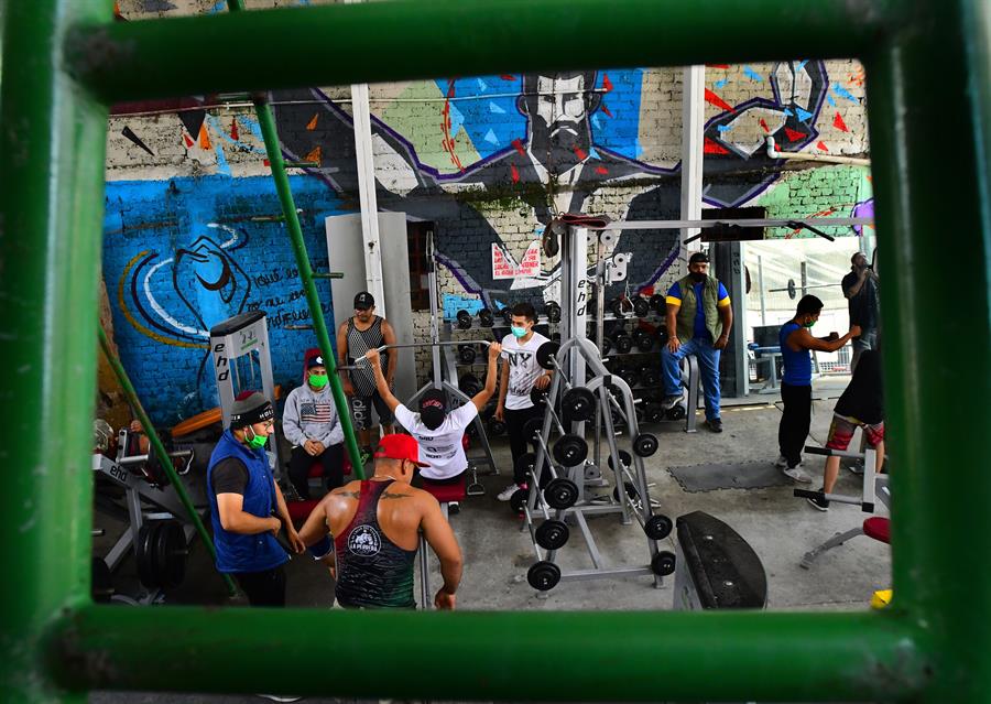 Un gimnasio callejero en M&eacute;xico.