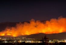Incendio forestal de Cherry Valley.