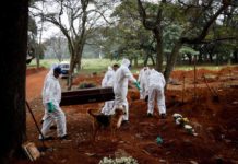 Muertes en Brasil por coronavirus llegan a 94.104, con 2,7 millones de casos muertes por covid en Brasil