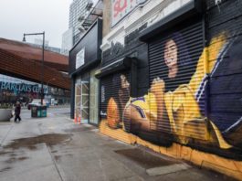 Desvelan mural de Kobe Bryant y su hija en Nueva York por dia dedicado a jugador mural para Kobe Bryant