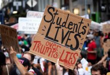 Profesores de Nueva York protestan contra la reapertura de los colegios protestas