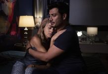 Angelique Boyer (i) y Andrés Palacios
