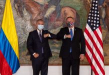 Colombia y EE.UU. insisten en transición democrática y soberana en Venezuela Duque y Mike Pompeo