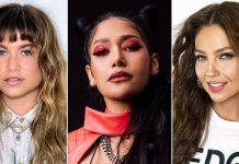 Thalía, Sofía Reyes y Farina.