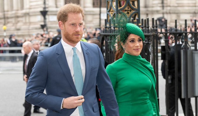 Enrique y su esposa, Meghan.