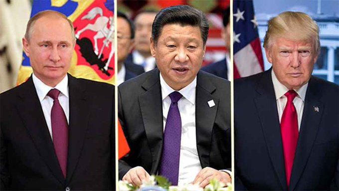 Trump, Xi y Putin.
