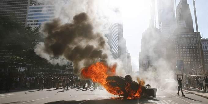 Protestas en Rochester.