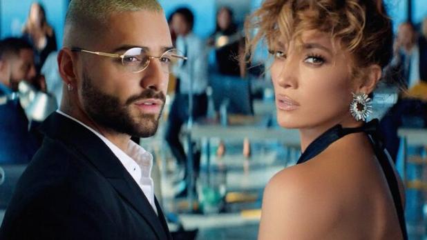 Jennifer López y Maluma.