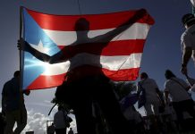 Manifestación en San Juan en contra de la anexión de Puerto Rico a EE.UU.