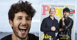 Sebasti&aacute;n Yatra y Tim Cook