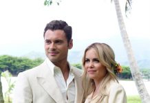 El mexicano Adán Canto celebra protagonizar en Hollywood con personaje latino el actor Adán Canto como Jorge Bacardí y la actriz Radha Mitchell como Leslie