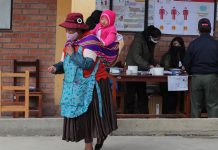 Bolivia vota con mascarilla para evitar que rebroten covid-19 y violencia elecciones en Bolivia