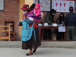 Bolivia vota con mascarilla para evitar que rebroten covid-19 y violencia elecciones en Bolivia