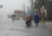 Fuertes lluvias y vientos de Gamma afectan zona norte de Quintana Roo tormenta tropical