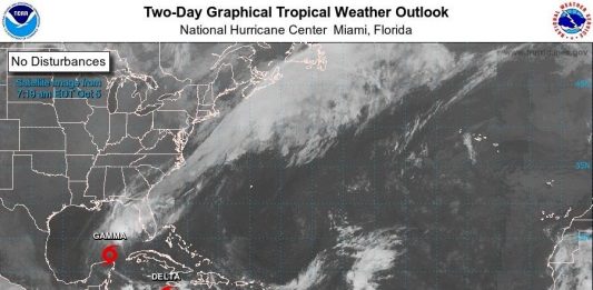 tormentas tropicales Gamma y Delta en el Caribe