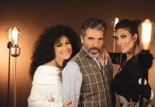 Amanda Miguel (i), Diego Verdaguer (c), y a su hija Ana Victoria