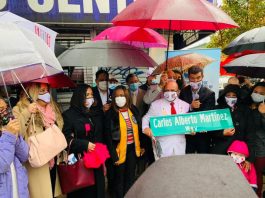 Ceremonia de co-nombramiento de calle para Don Carlos A. Martínez Nueva York.