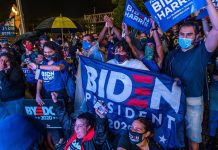 EE.UU. celebra la victoria de JoeBiden (2)
