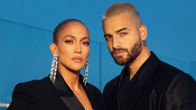 Jennifer L&oacute;pez y Maluma.