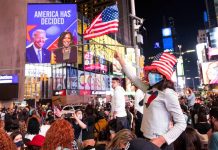 Nueva York celebra la victoria de Joe Biden