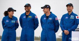 astronautas de la misi&oacute;n tripulada a la EEI