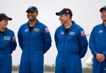 Los cuatro astronautas de la misión tripulada a la EEI ya están en Florida astronautas de la misión tripulada a la EEI